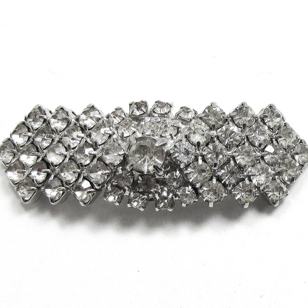 Vintage 1950s Dazzling Mid-Century Rhinestone Shoe Clips